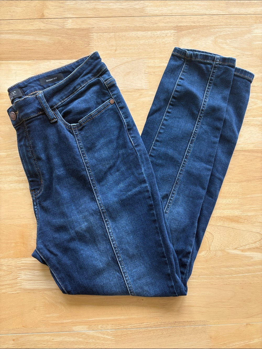 👖 Judy Blue Skinny Jeans with Front Seam. Size 15/32 - Picture 2 of 16